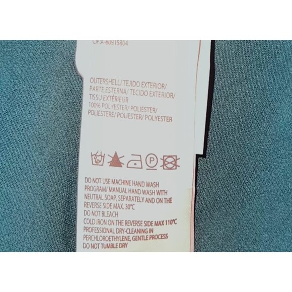 Hoss Intropia Women’s Green V-Neck Long Sleeve Button Chiffon Dress Size 40 NWT - Picture 6 of 6